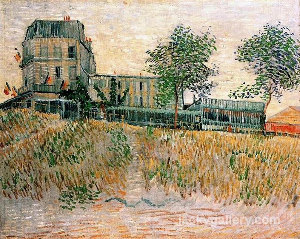 The Restaurant de la Sirene at Asnieres, Van Gogh painting